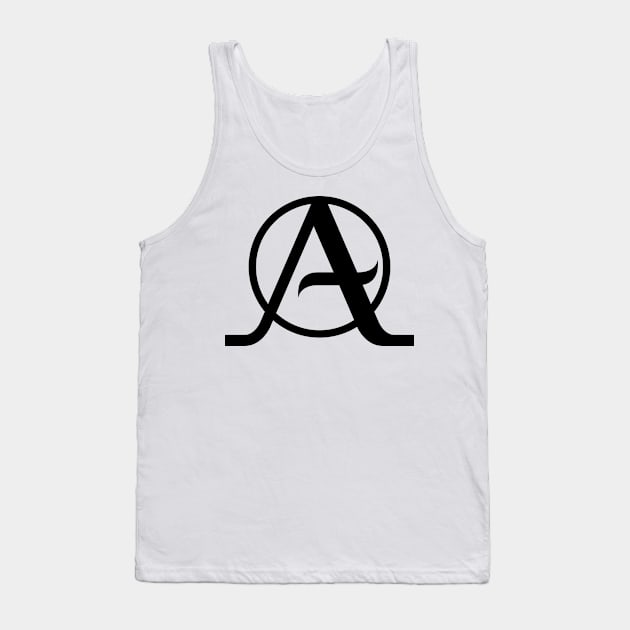 Initial letter A Tank Top by SASTRAVILA